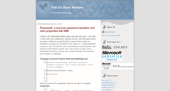 Desktop Screenshot of blog.patricknielsen.net